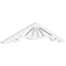 Ekena Millwork Pitch Marshall Architectural Grade PVC Gable Pediment, 36"W x 7 1/2"H x 1"P (5/12) GPP036X008X100MAR - alternate 1